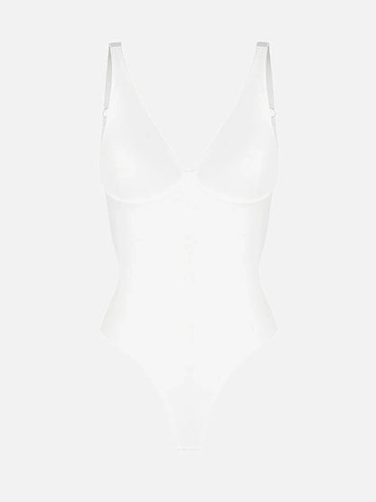 BODYSUIT MED V-HALS SOM SKJULER MAGEN - Iselle - Naturlig Hudpleie
