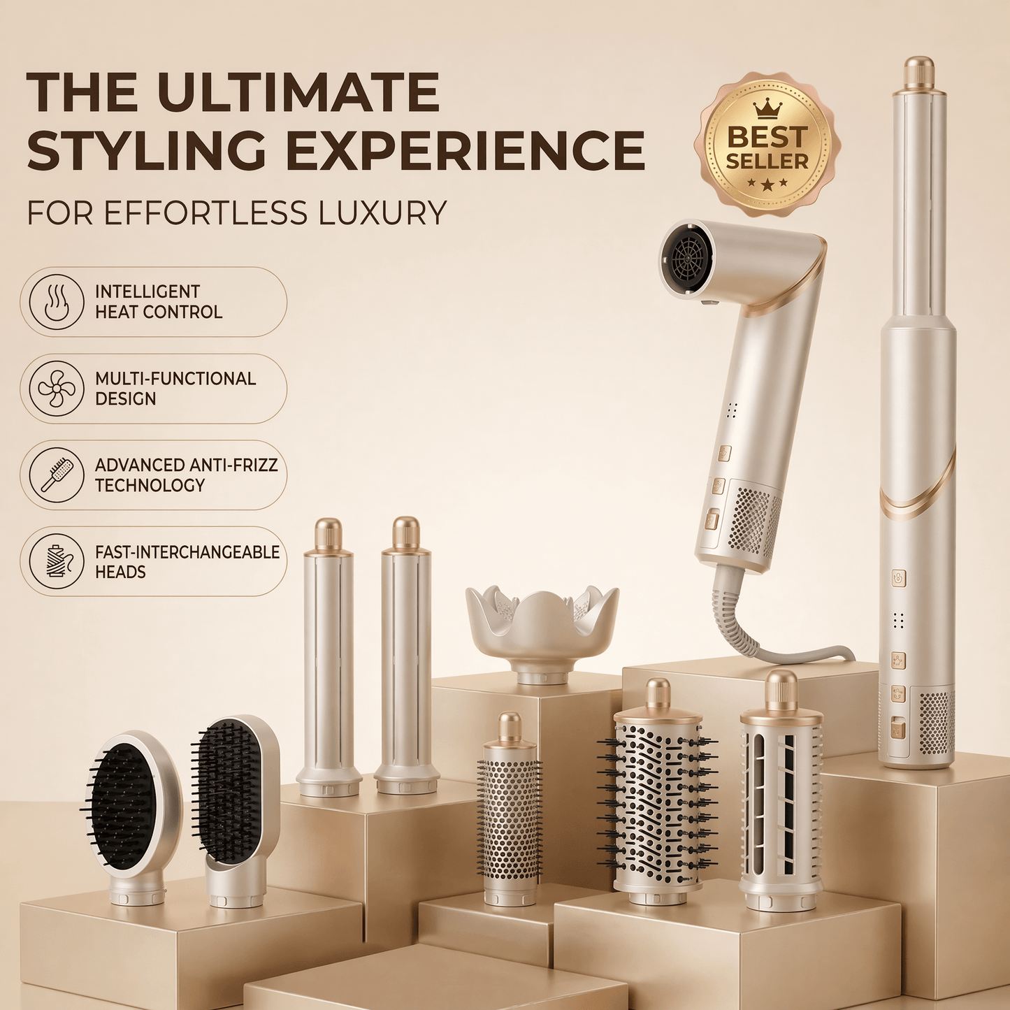 Salon Grade 8 In 1 Hair Styler - Iselle Scandinavia