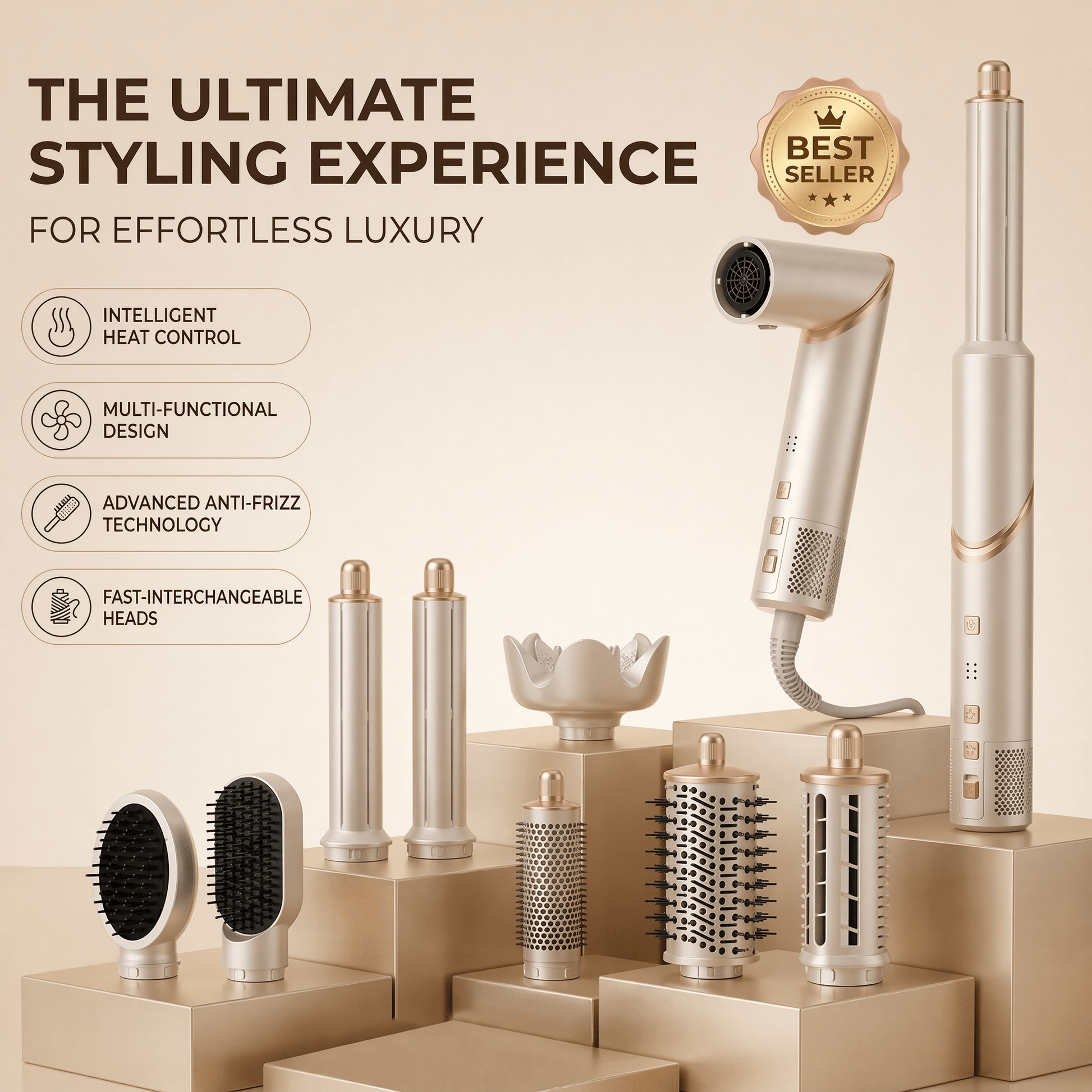Salon Grade 8 In 1 Hair Styler - Iselle Scandinavia